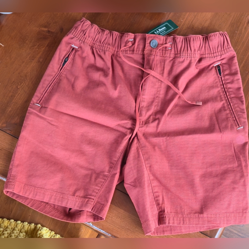 L.L. Bean Explorer Ripstop Men's Shorts in Light Mahogony NWT